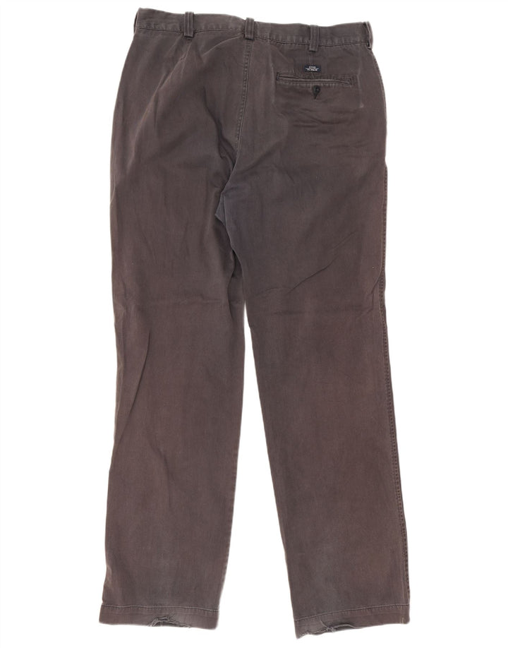 Pantaloni chino dritti Marks & Spencer da uomo blu Harbour W34 L33 grigi
