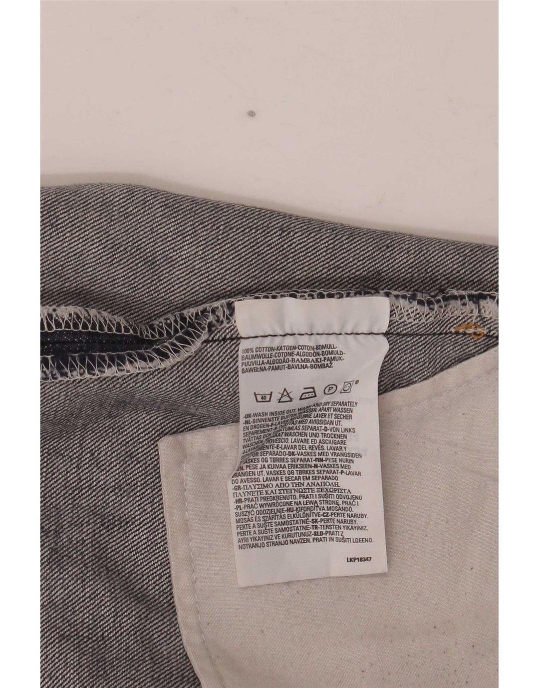 Jeans dritti tagliati da uomo Levi's W31 L25 cotone blu navy