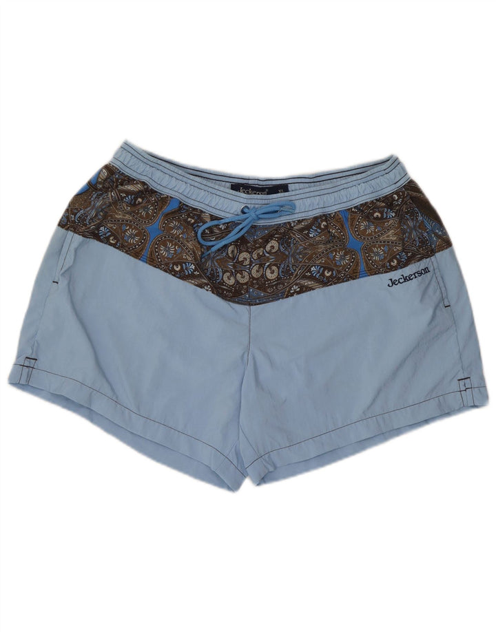 Pantaloncini da bagno da uomo Jeckerson XL blu Paisley