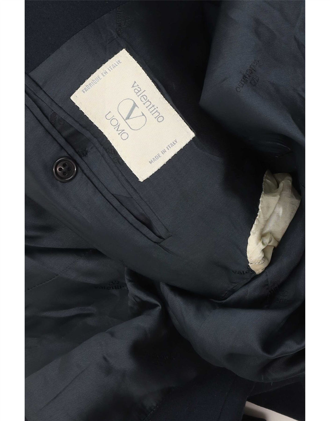 Giacca blazer da uomo a 2 bottoni Valentino UK 40 grande blu navy