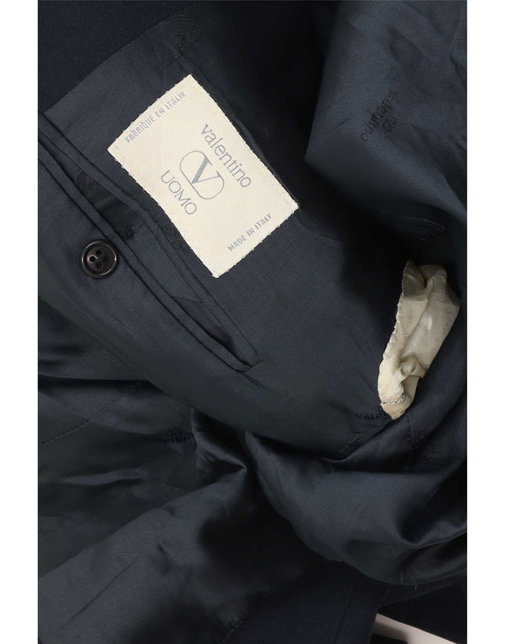 Giacca blazer da uomo a 2 bottoni Valentino UK 40 grande blu navy
