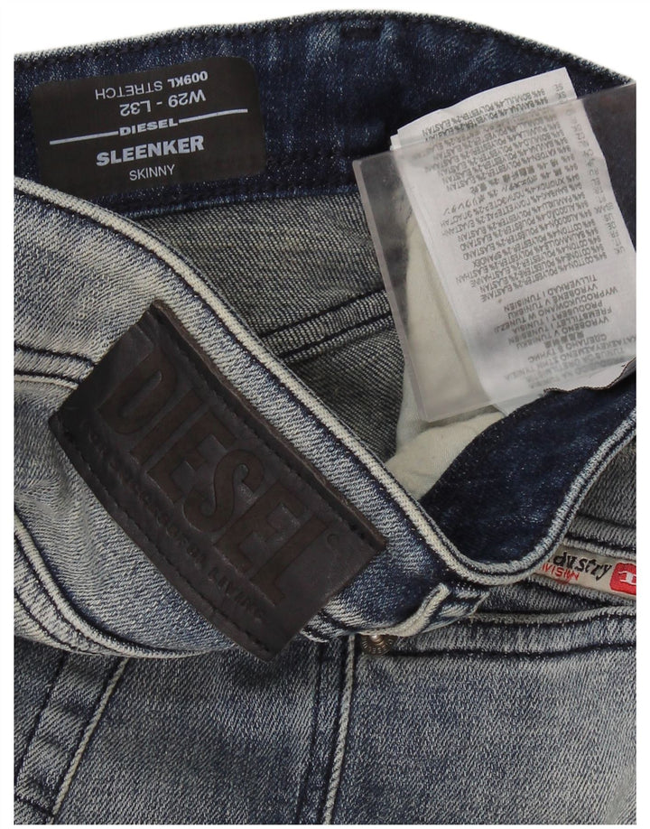 Jeans skinny slim da donna DIESEL W29 L25 cotone blu