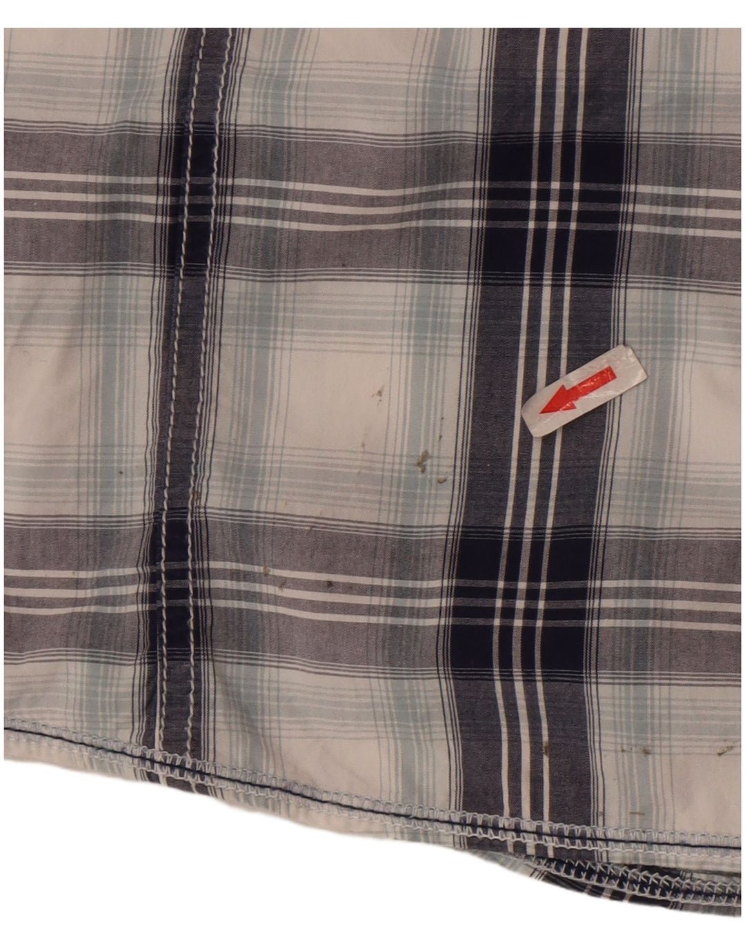 Camicia da uomo Mustang Large in cotone a quadri multicolore