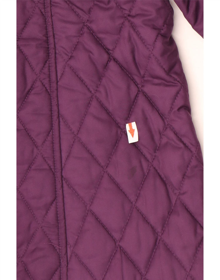Giacca trapuntata da donna L.L.Bean UK 14 Poliestere viola medio