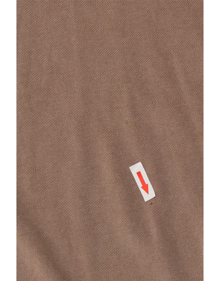 Polo da uomo slim fit Fred Perry in cotone marrone medio