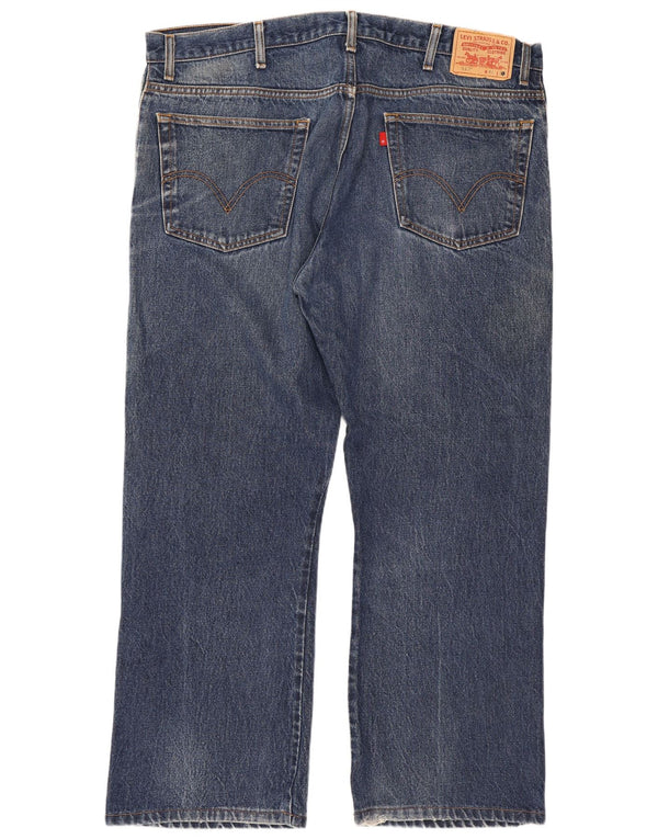 Levi's Uomo 517 Jeans Bootcut W42 L32 Cotone Blu