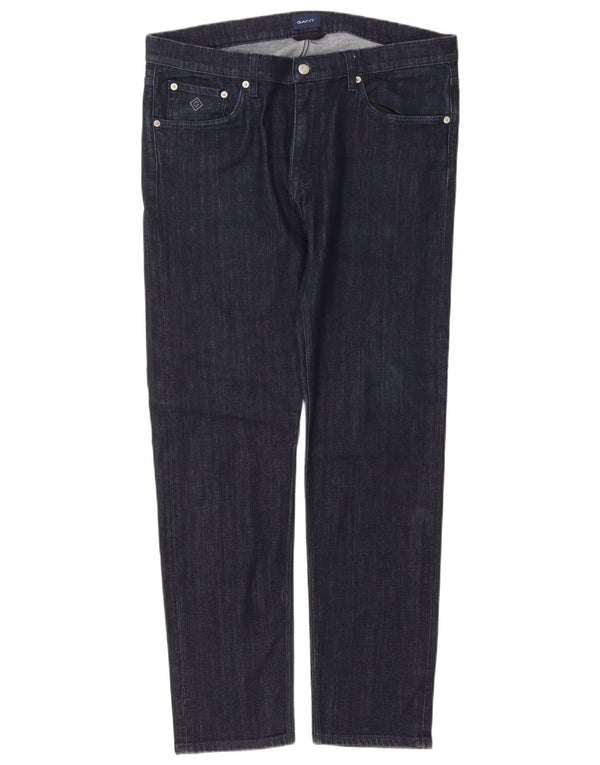 Jeans slim da uomo Gant W36 L32 cotone blu navy