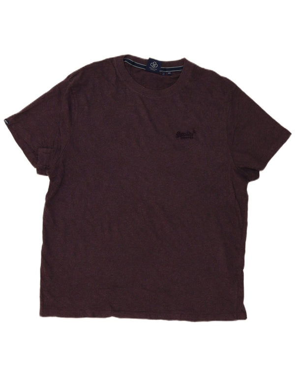 T-shirt da uomo Superdry Top 3XL cotone viola