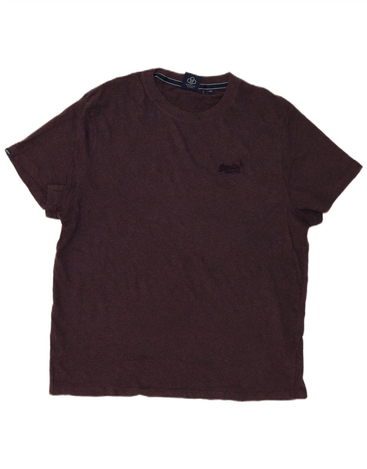 T-shirt da uomo Superdry Top 3XL cotone viola