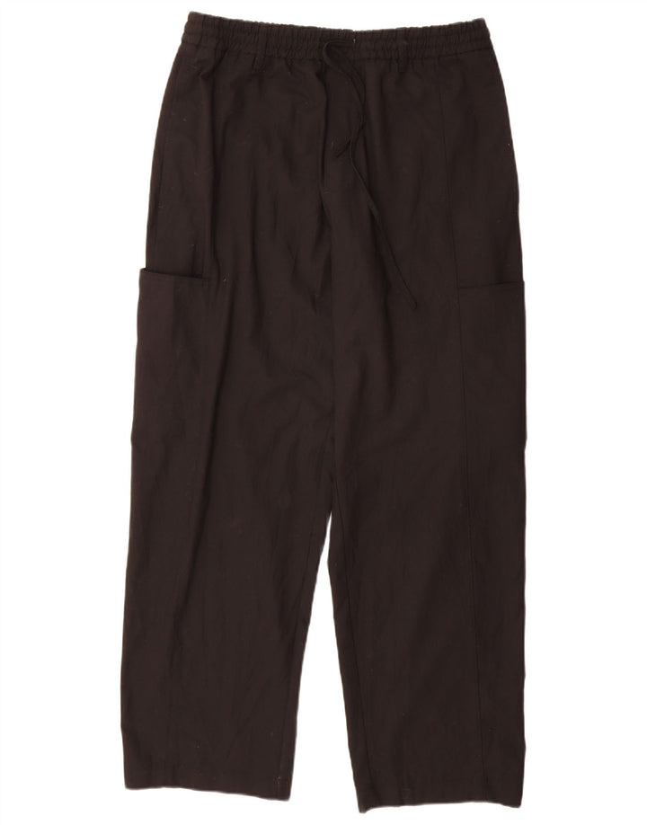 Pantaloni da tuta cargo Zara da uomo in poliestere nero medio