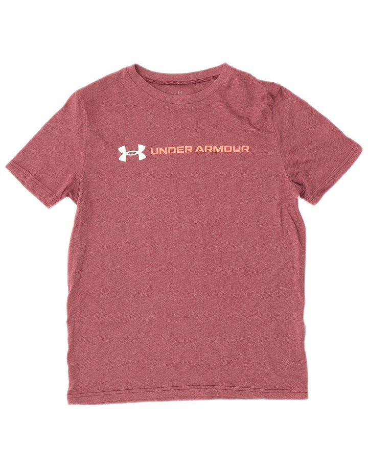Maglietta grafica per ragazzi UNDER ARMOUR 9-10 anni Borgogna media