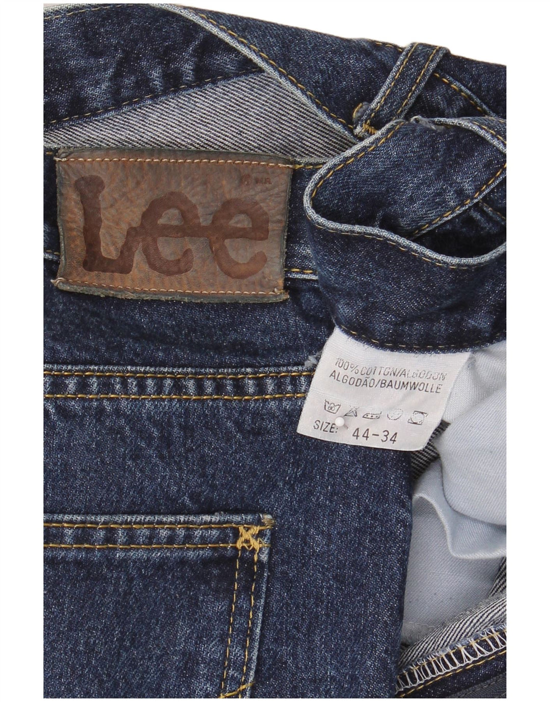 Jeans dritti da uomo Lee W44 L27 cotone blu navy