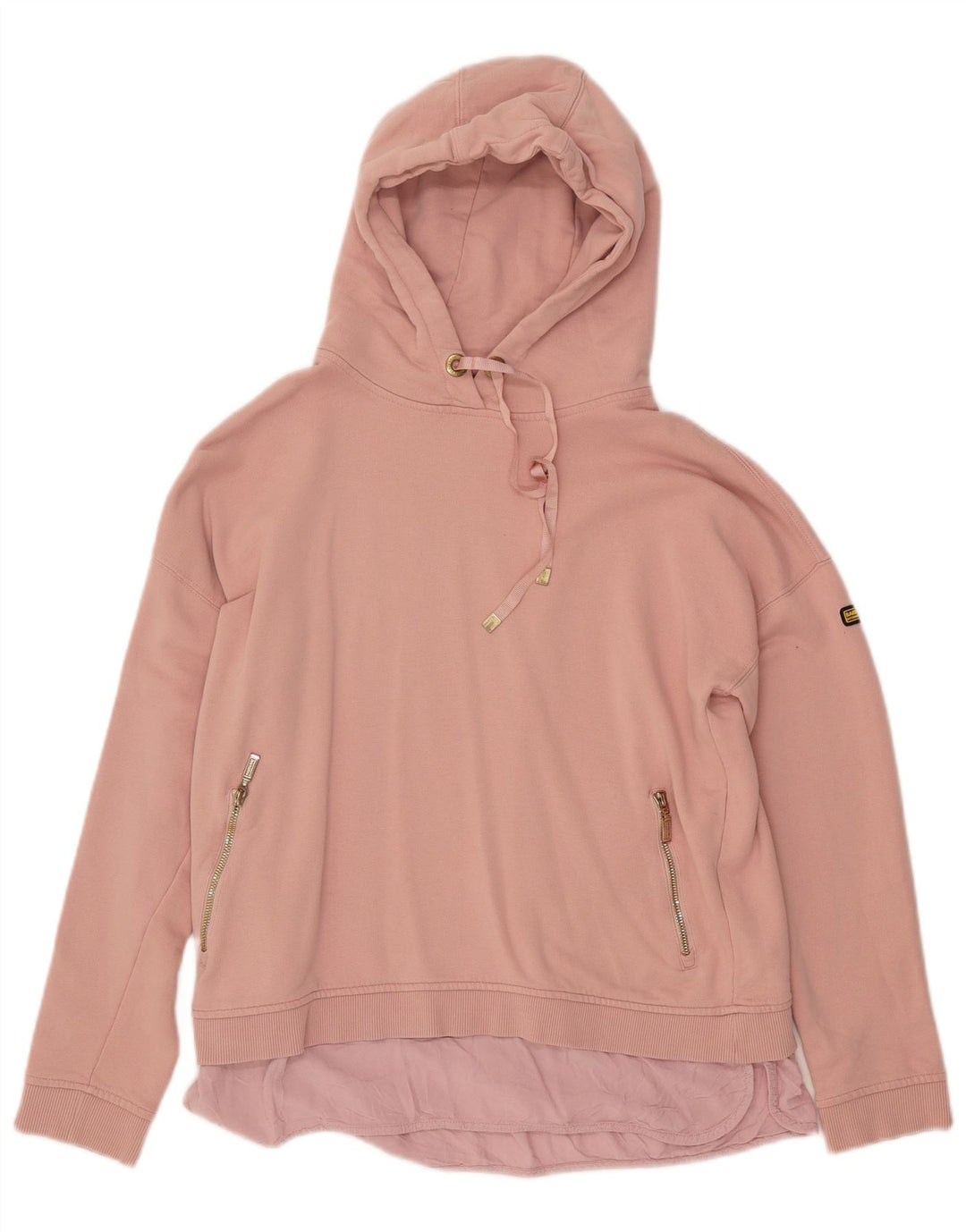Maglione con cappuccio da donna BARBOUR UK 12 cotone rosa medio