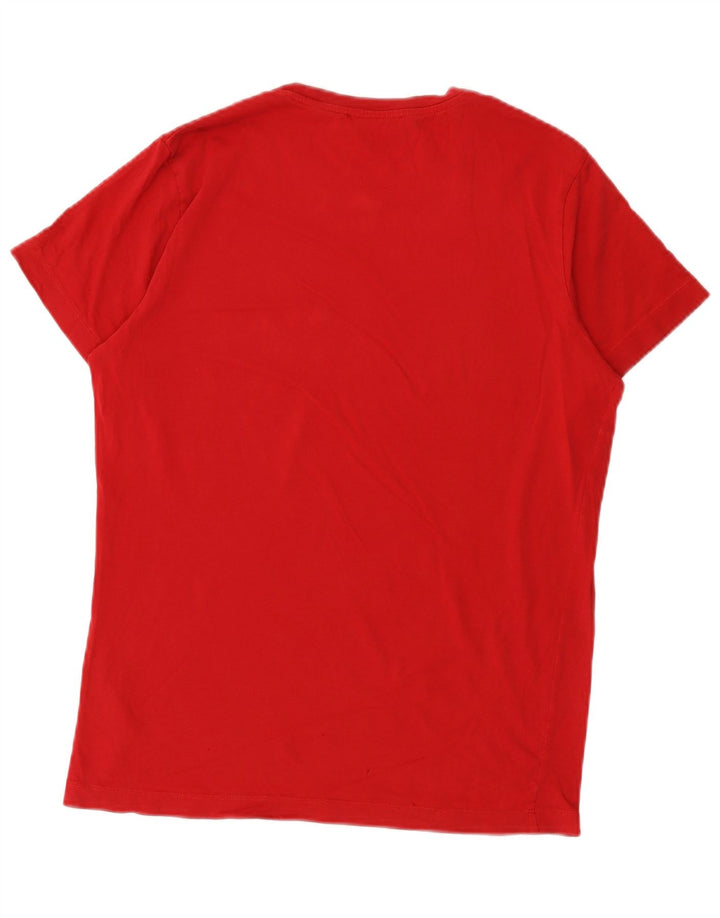 T-shirt grafica da uomo Diesel Top in cotone rosso medio