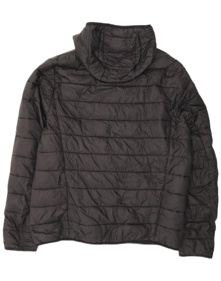Giacca imbottita con cappuccio da uomo Hugo Boss UK 44 2XL Poliammide nera