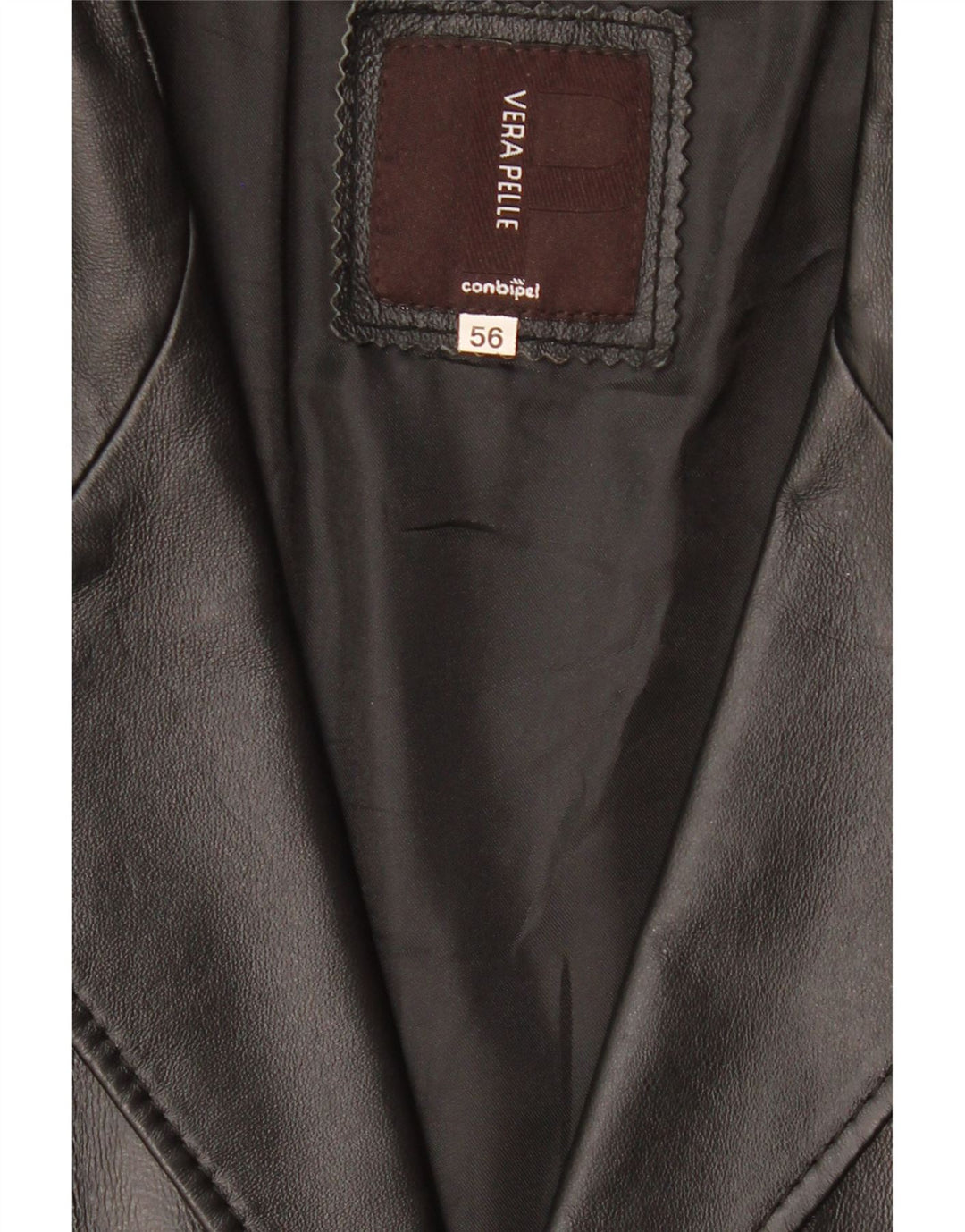 Giacca in Pelle Uomo Conbipel IT 56 2XL Pelle Nera