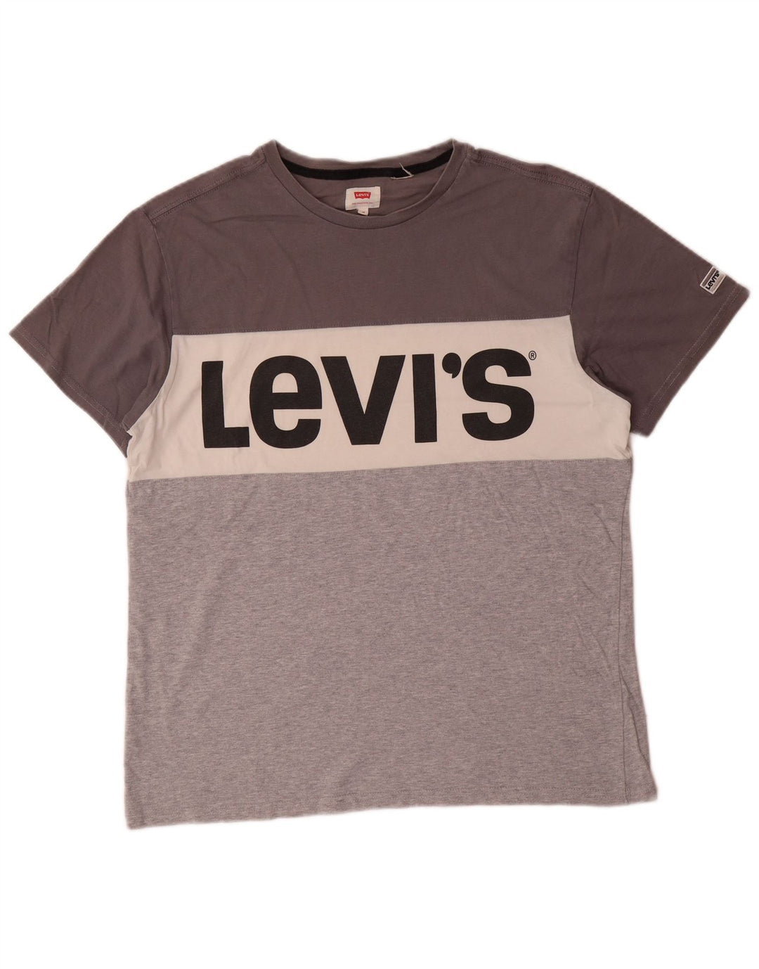 T-shirt grafica da uomo LEVI'S Top grigio medio color block