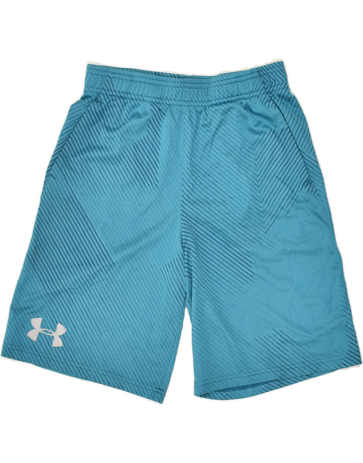 Pantaloncini sportivi UNDER ARMOUR per ragazzi 11-12 anni a righe grandi blu