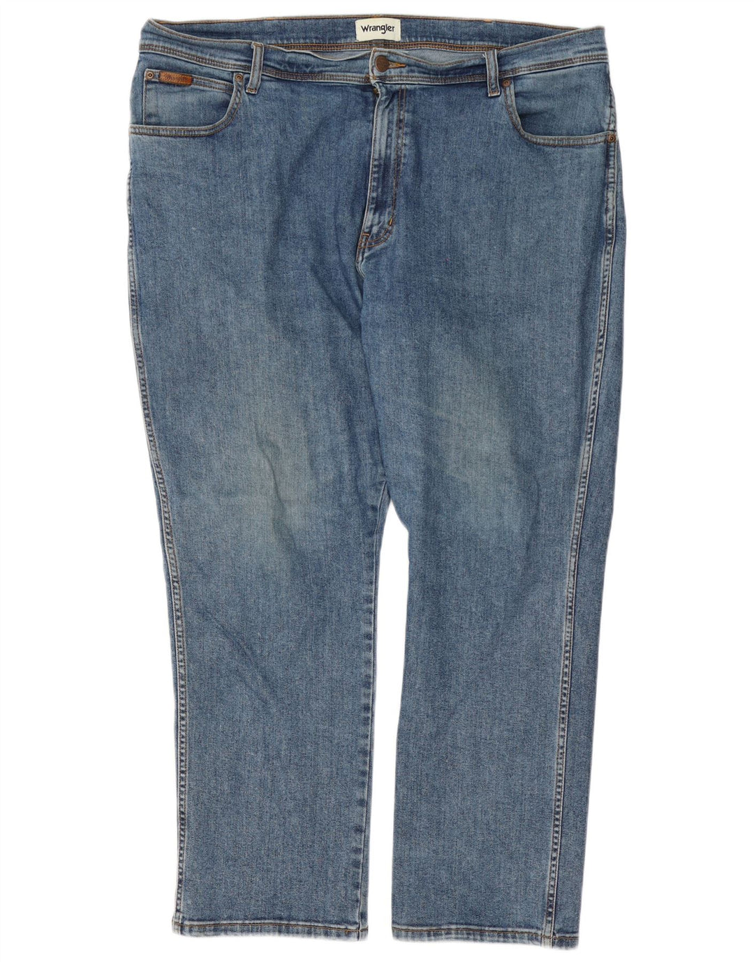 Jeans dritti da uomo Wrangler Texas W42 L30 cotone blu