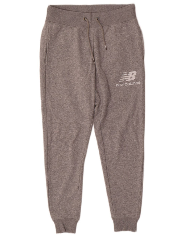 Pantaloni da tuta da uomo New Balance Joggers piccoli sportivi in cotone grigio