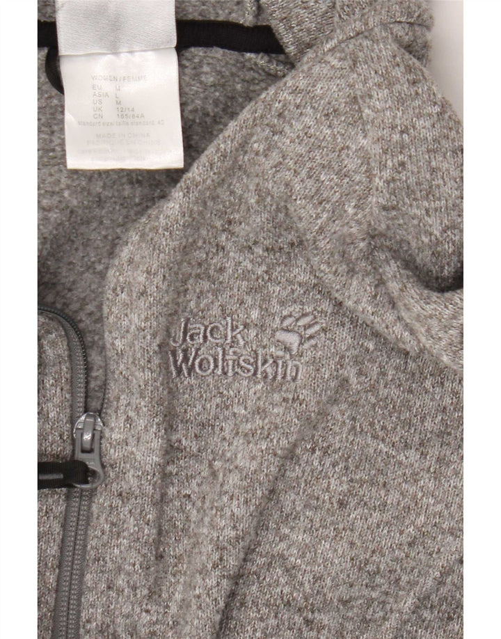 Giacca da tuta da donna Jack Wolfskin UK 12/14 Grigio medio chiazzato