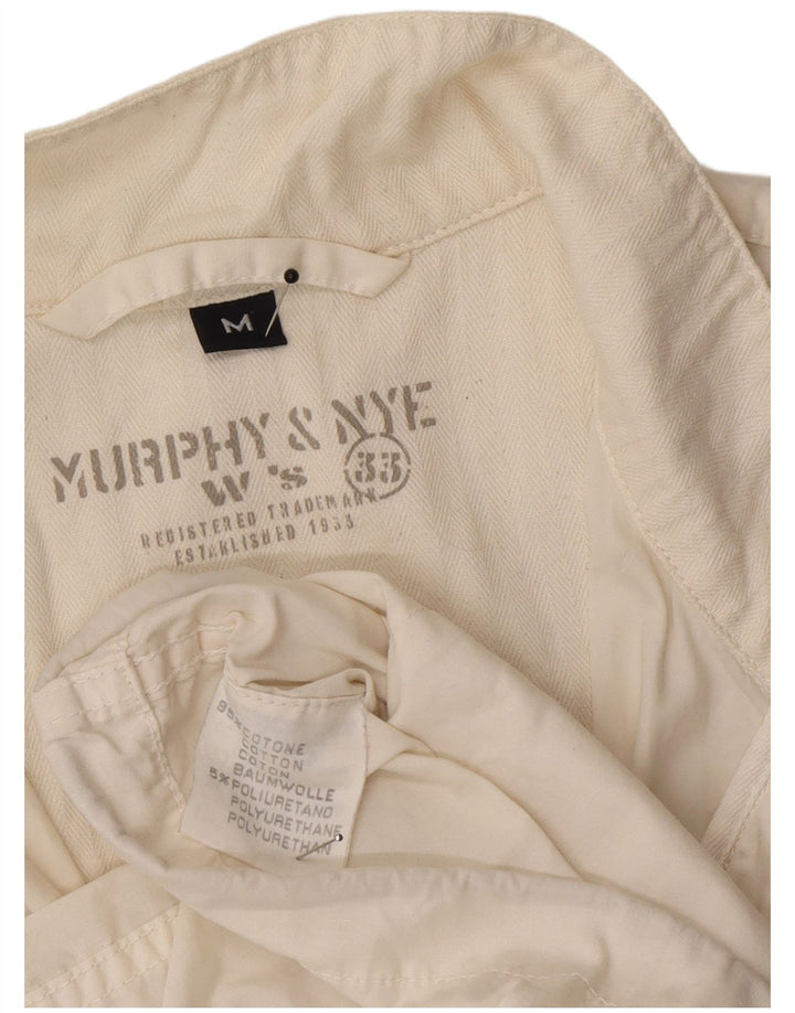 Gilet da donna Murphy & Nye UK 14 cotone bianco medio
