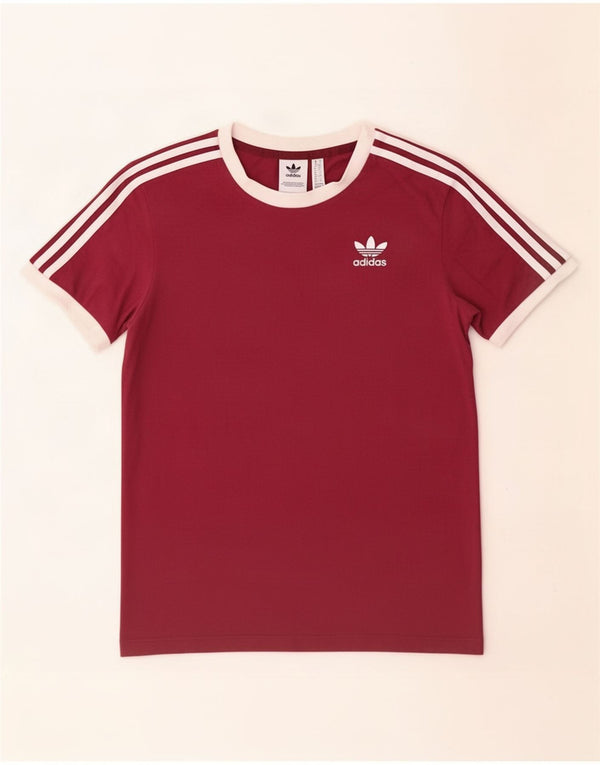 T-shirt da donna Adidas Top UK 10 piccola rossa in cotone