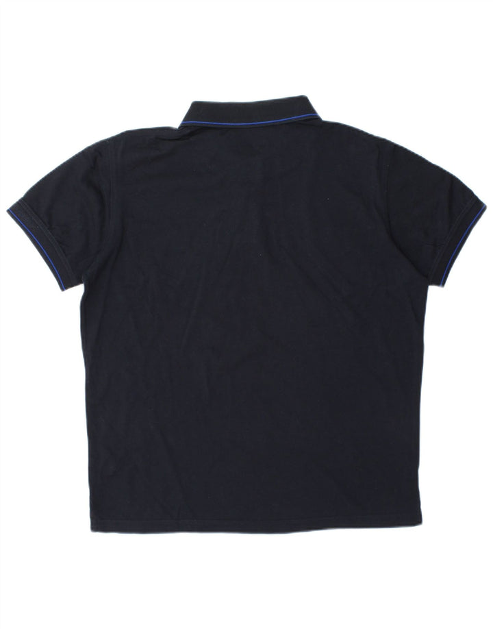Polo Uomo TRUSSARDI Media Blu Navy Cotone