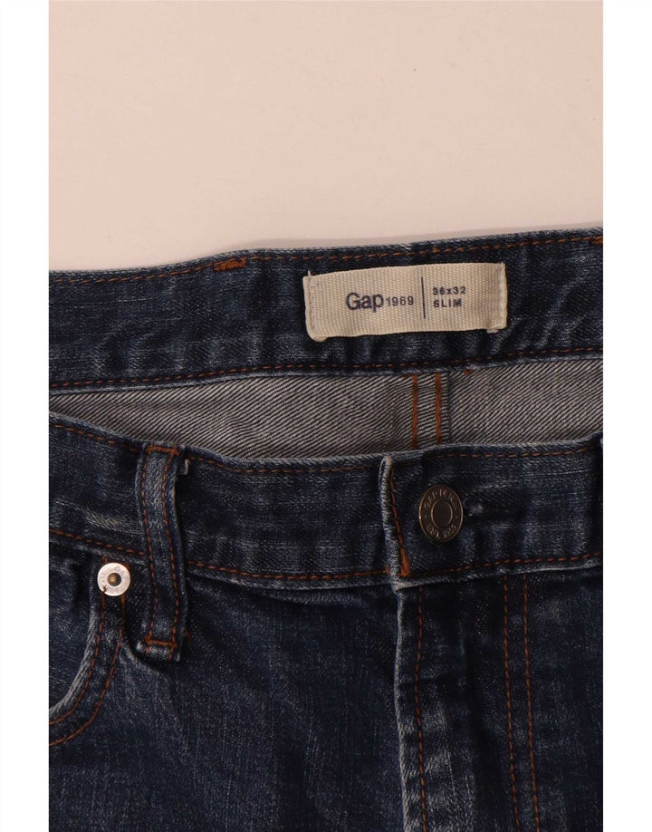 Jeans slim da uomo Gap W36 L32 cotone blu navy
