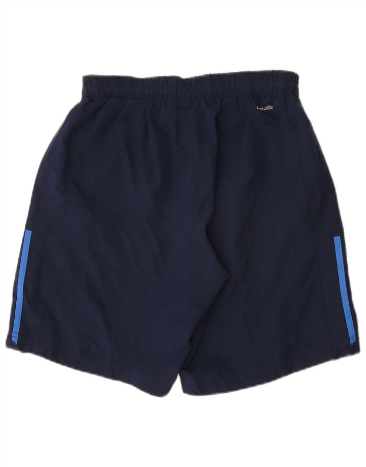 Pantaloncini sportivi Adidas Climalite da uomo piccoli in poliestere blu navy