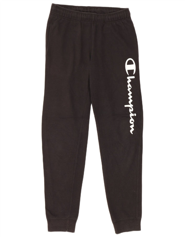 Pantaloni da tuta con grafica da uomo Champion Joggers piccoli neri