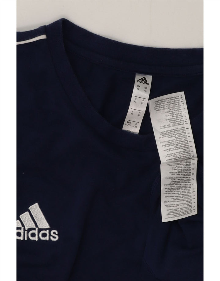 T-shirt da uomo ADIDAS Top XL blu navy in cotone