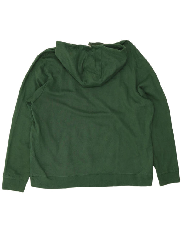 NFL Mens Green Bay Packers Hoodie Jumper 2XL Green Cotton