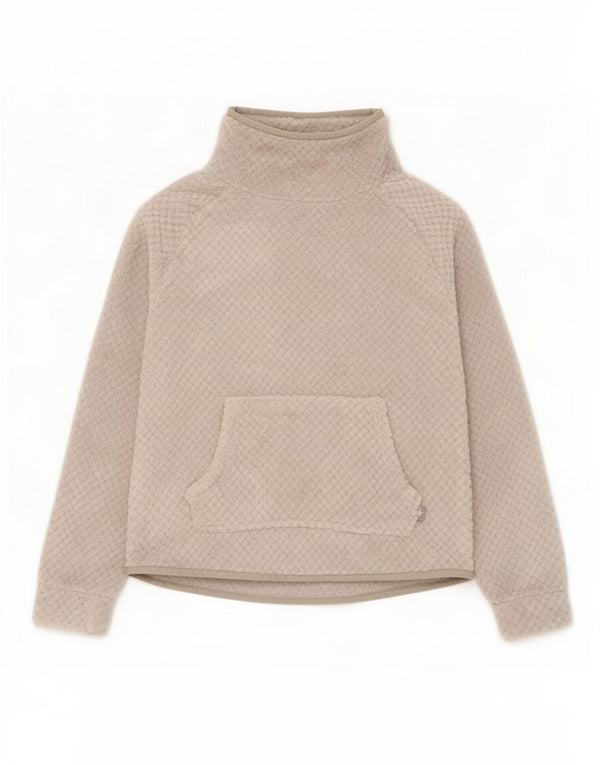 Weird Fish Womens Oversized Fleece Jumper UK 10 Small Grey Polyester