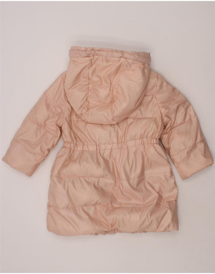 GAP Baby Girls Hooded Padded Jacket 18-24 Months Pink Polyester Vintage Gap and Second-Hand Gap from Messina Hembry 