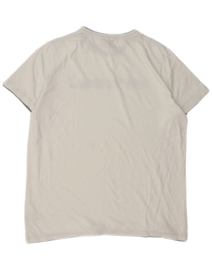 T-shirt grafica da uomo con animali, grande, in cotone bianco