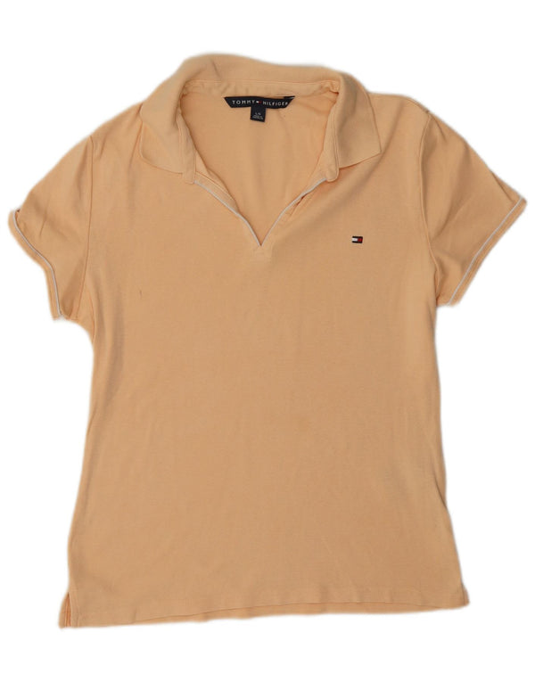 Polo da donna Tommy Hilfiger UK 16 grande cotone beige
