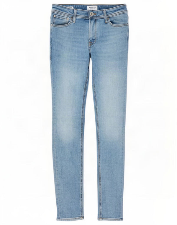 Jack & Jones Mens Liam Skinny Jeans W30 L32 Blue Cotton