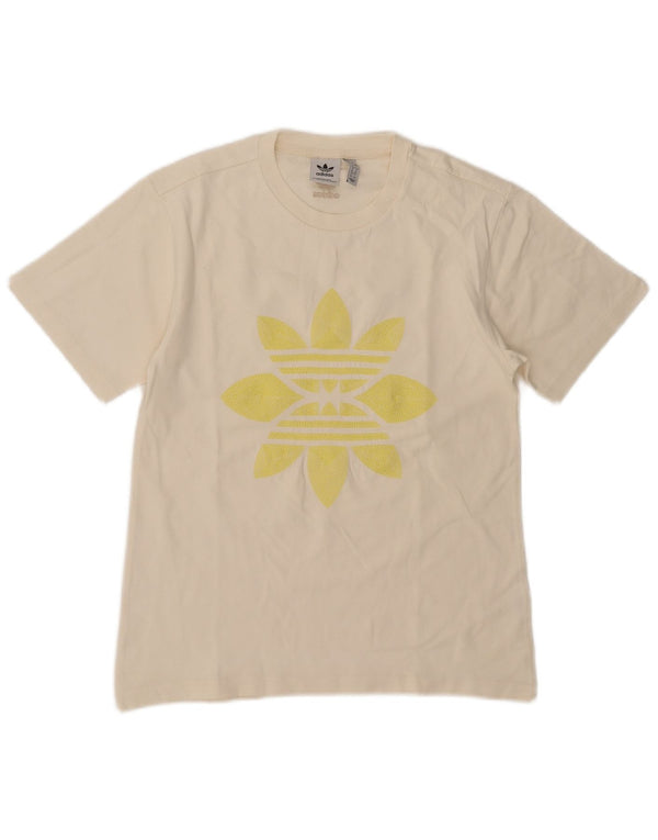 T-shirt grafica da donna Adidas Top UK 8 Small bianca