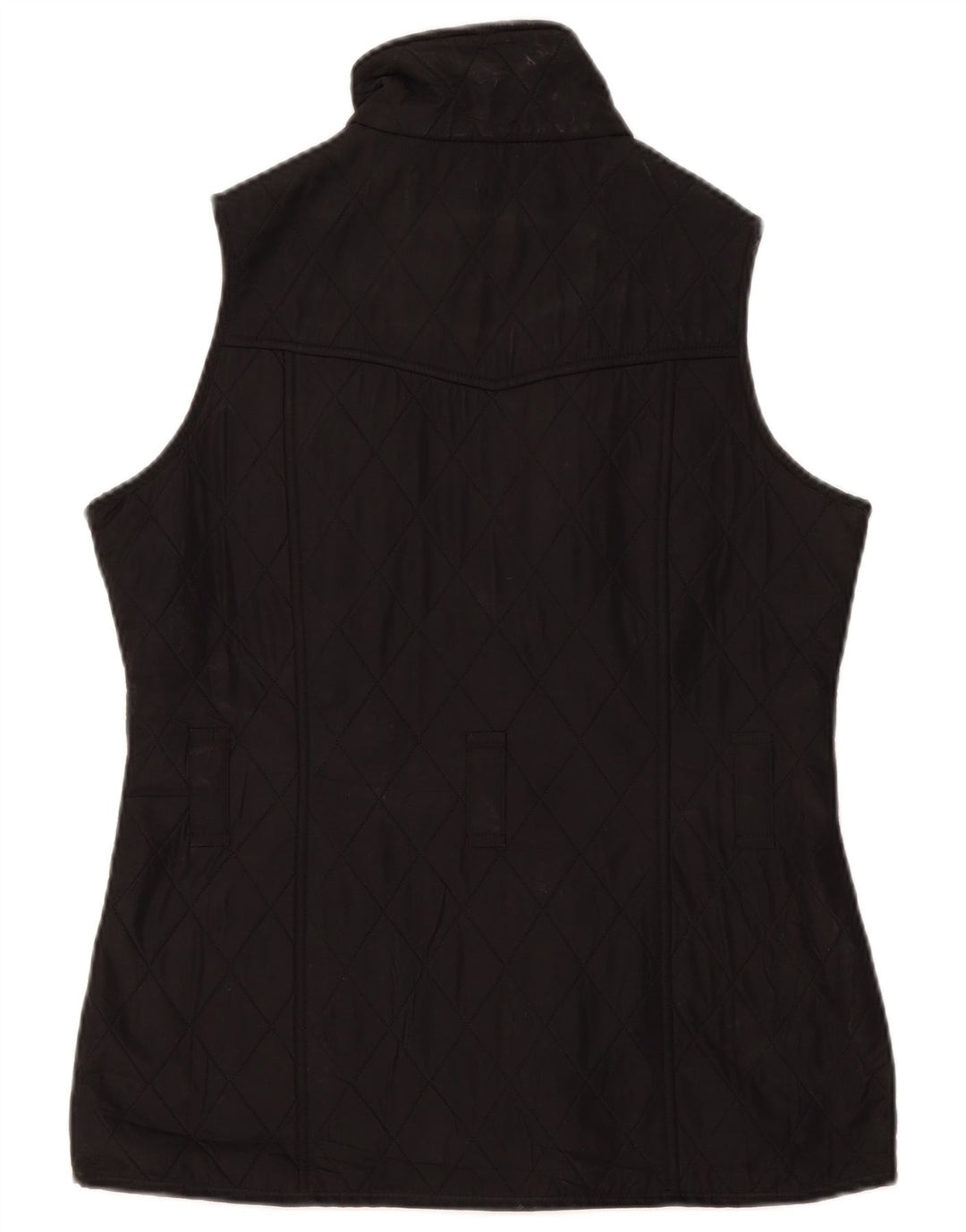 Gilet trapuntato oversize da donna Barbour UK 10 piccolo poliestere nero