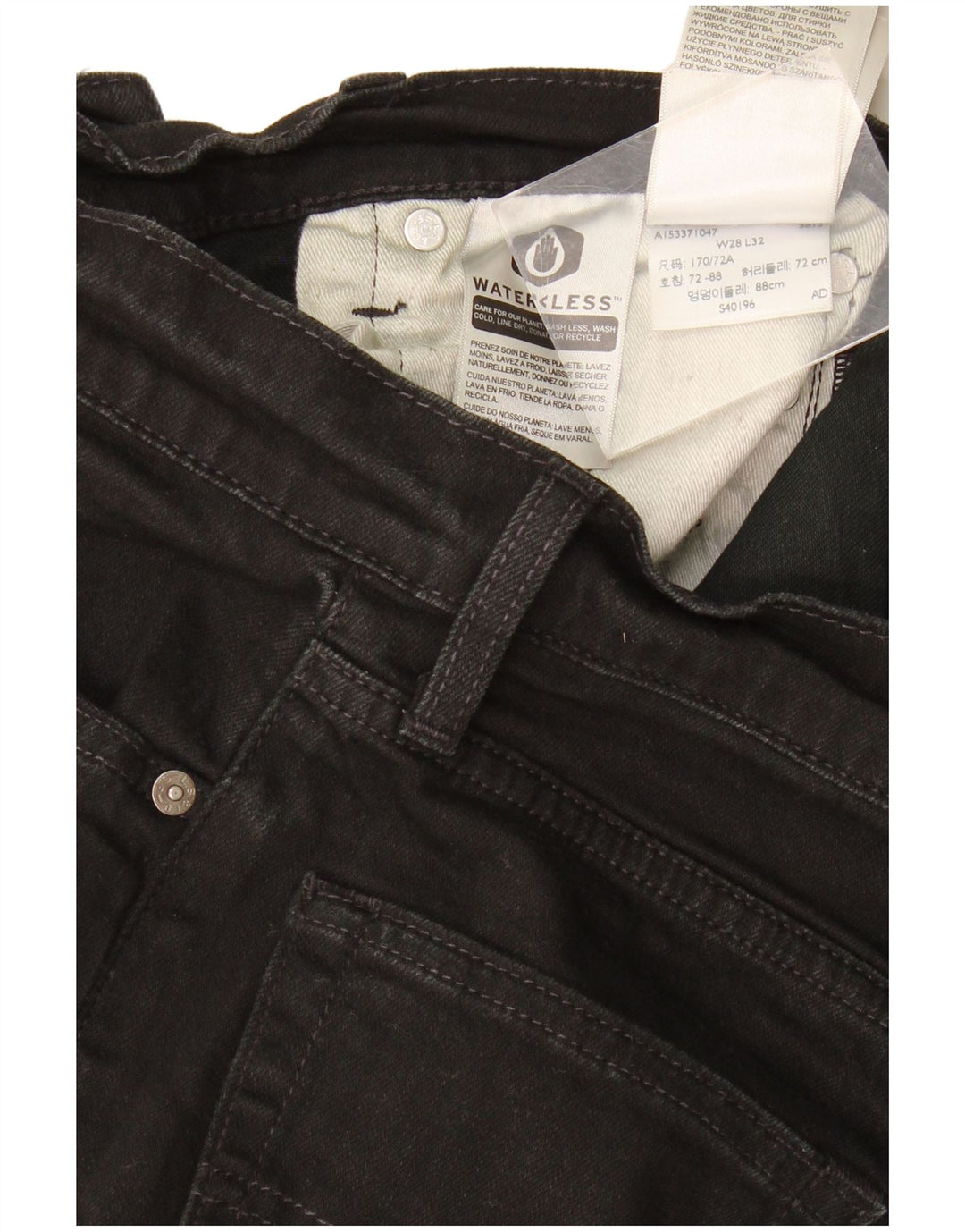 Jeans skinny da donna Levi's W28 L32 cotone nero