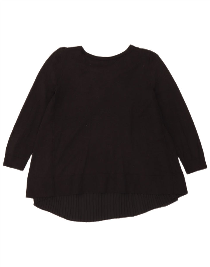 Top oversize da donna Hobbs manica 3/4 UK 6 XS nero modal