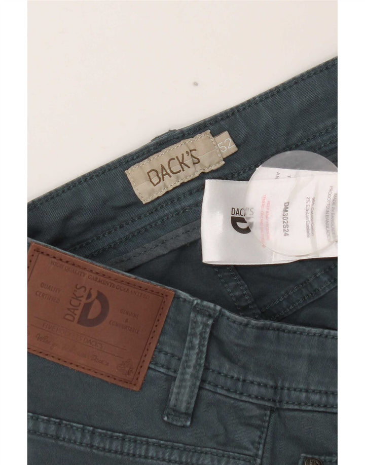 Pantaloni casual slim da uomo di Dack W34 L32 in cotone verde