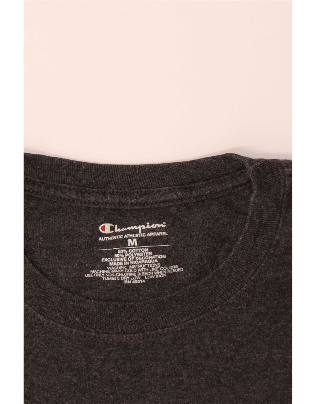 T-shirt grafica da uomo Champion Boston College, cotone grigio medio