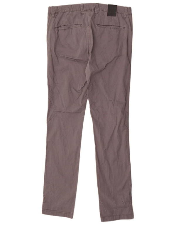 Pantaloni chino slim da uomo Zara EU 42 Large W32 L33 cotone grigio