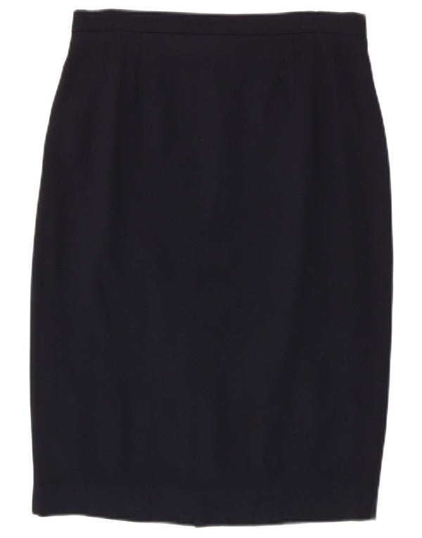Gonna a tubino a vita alta da donna Luisa Spagnoli IT 46 Large W30 Blu Navy