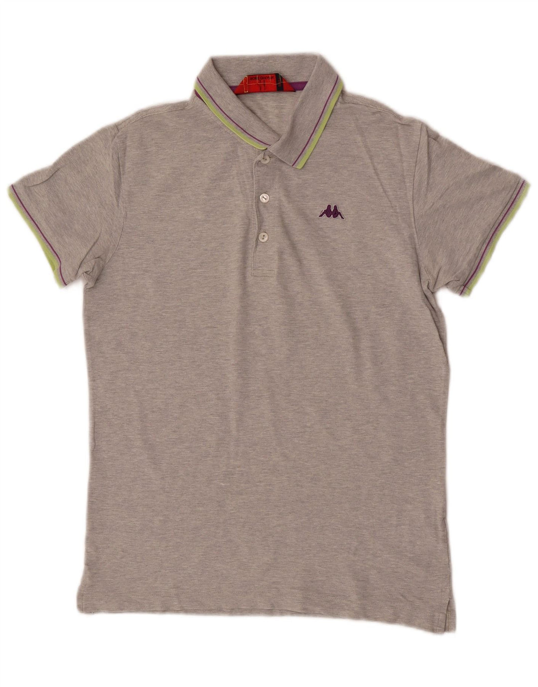 Polo Kappa Uomo Large in Cotone Grigio