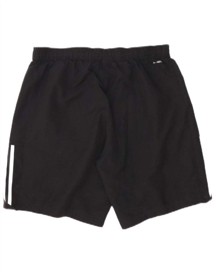 Pantaloncini sportivi da uomo Adidas grandi in poliestere nero
