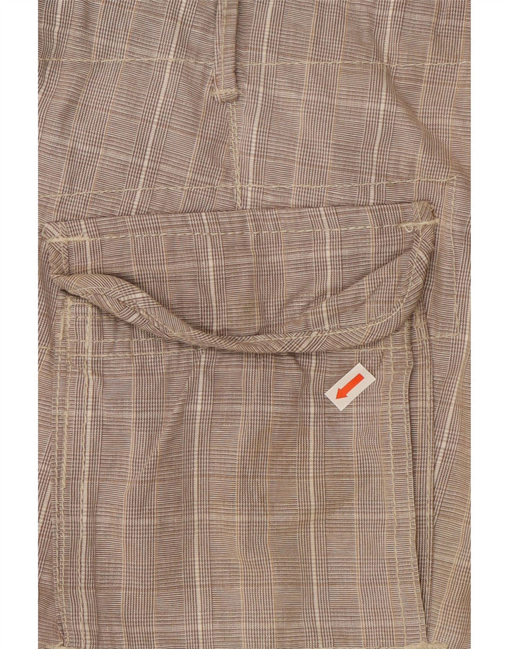 Pantaloncini cargo da uomo Scotch & Soda W32 in cotone a quadri grigio medio