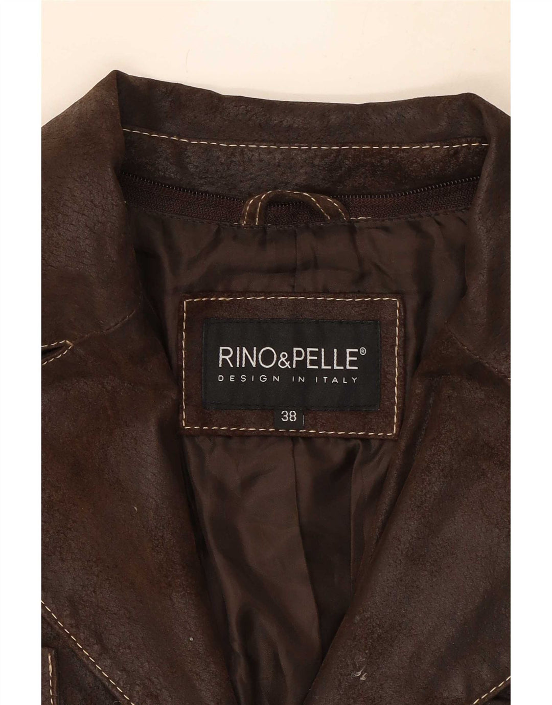 Giacca in Pelle Donna Rino&Pelle IT 38 XS Marrone